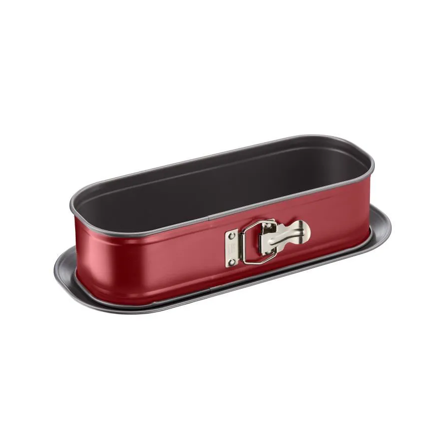 Tefal Moule A Cake Delibake En Acier O 30 X 11 Cm Rouge Et Gris Avec Charniere Tefal Moule A Cake Delibake En Acier O 30 X 11 Cm Rouge Et Gris Avec Charniere